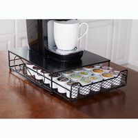 Scroll Paper Towel Organizer by BrylaneHome in Black