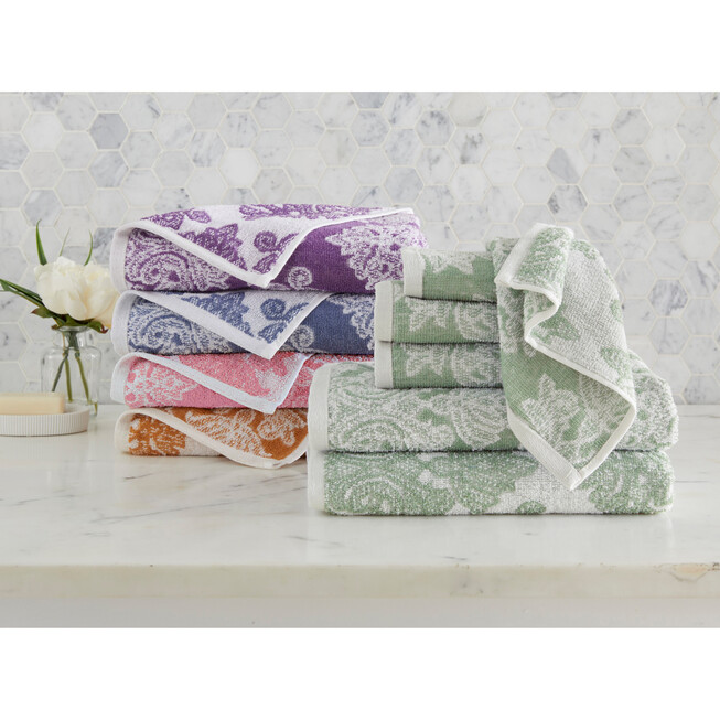 BrylaneHome 6 Piece 100% Cotton Terry Towel Set - 2 Bath Towels 2