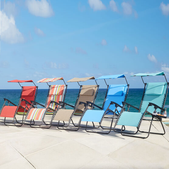 Zero Gravity Chair With Pillow And Canopy