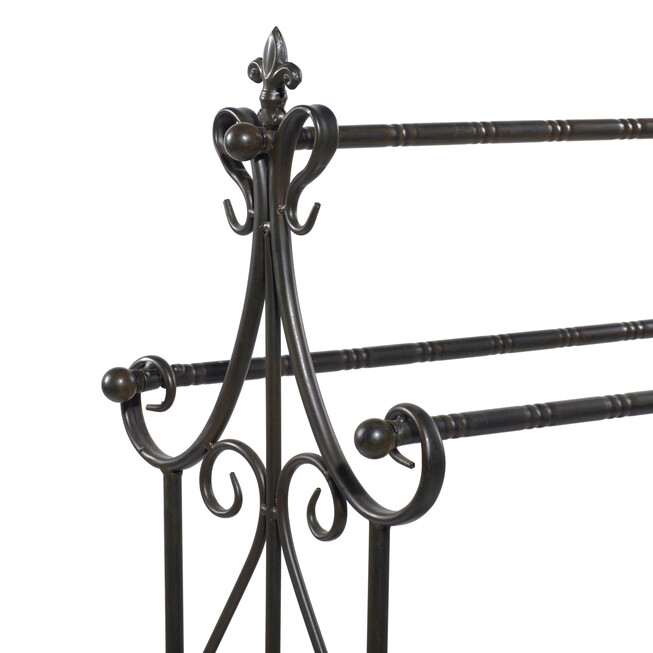 Wrought Cast iron TOWEL RING, vintage rustic