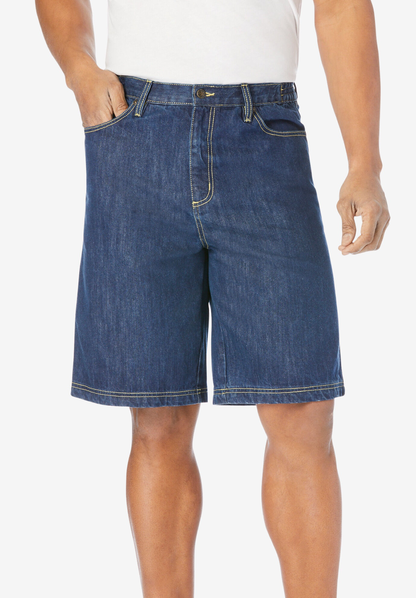 Liberty Blues™ Loose-Fit Side Elastic 5-Pocket Jeans