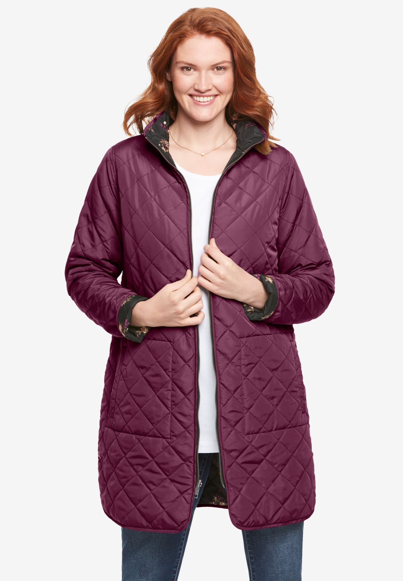 Women's quilted sale barn jacket