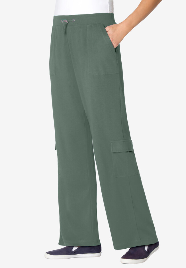 Pull-On Knit Cargo Pant