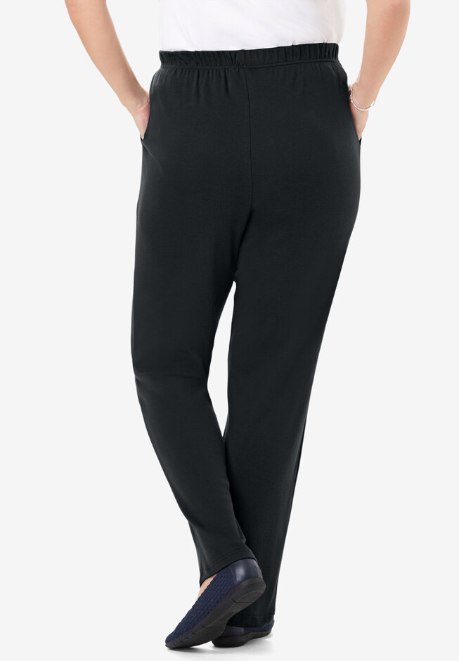 Straight knitted pants - Women