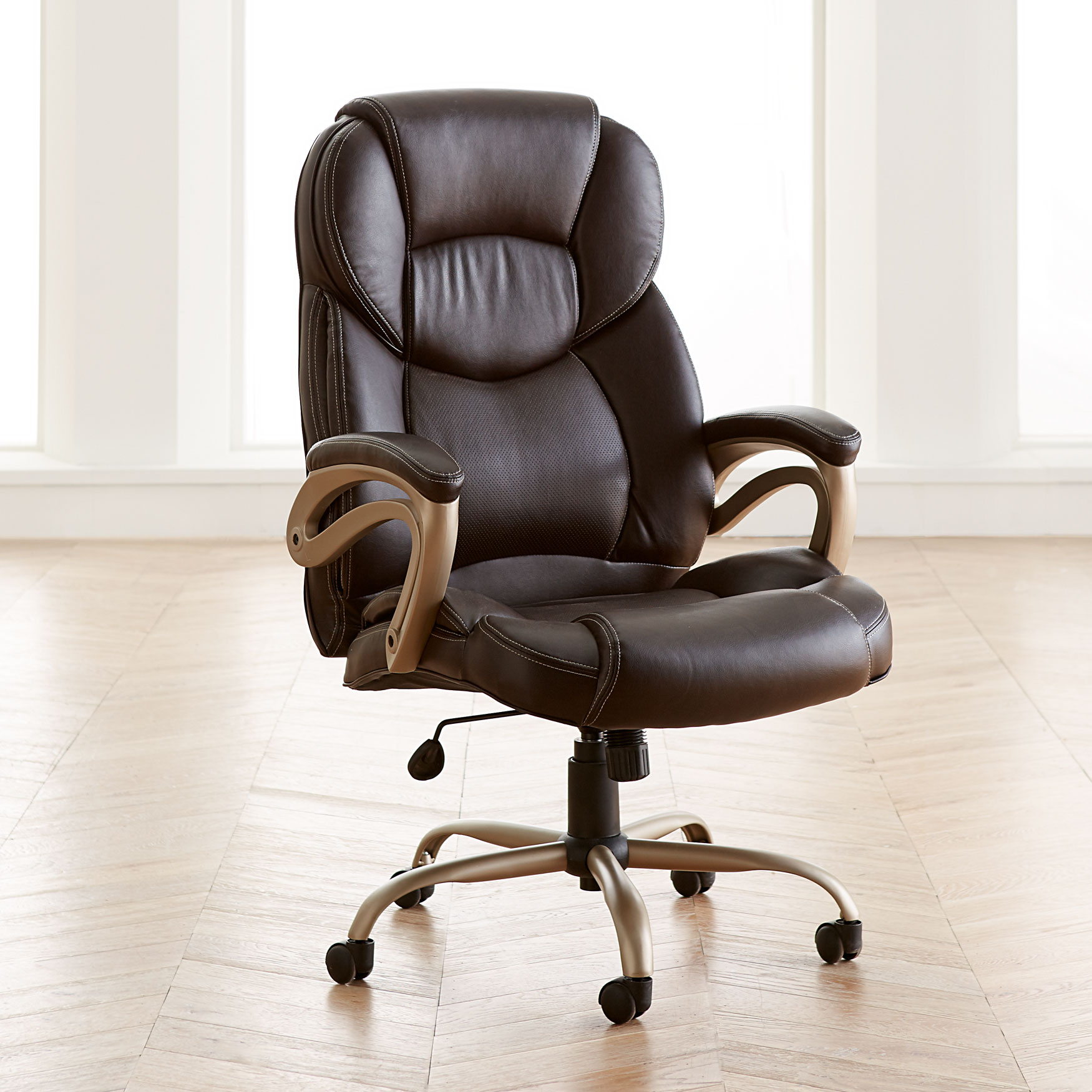 Extra Wide Memory Foam Office Chair | Office Chairs | Brylane Home