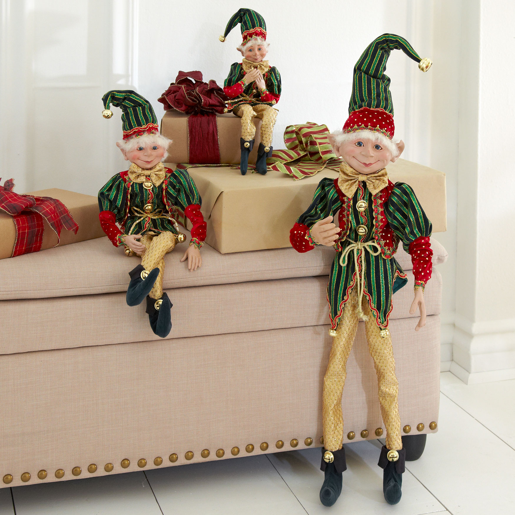 21"H Posable Christmas Elf  Brylane Home