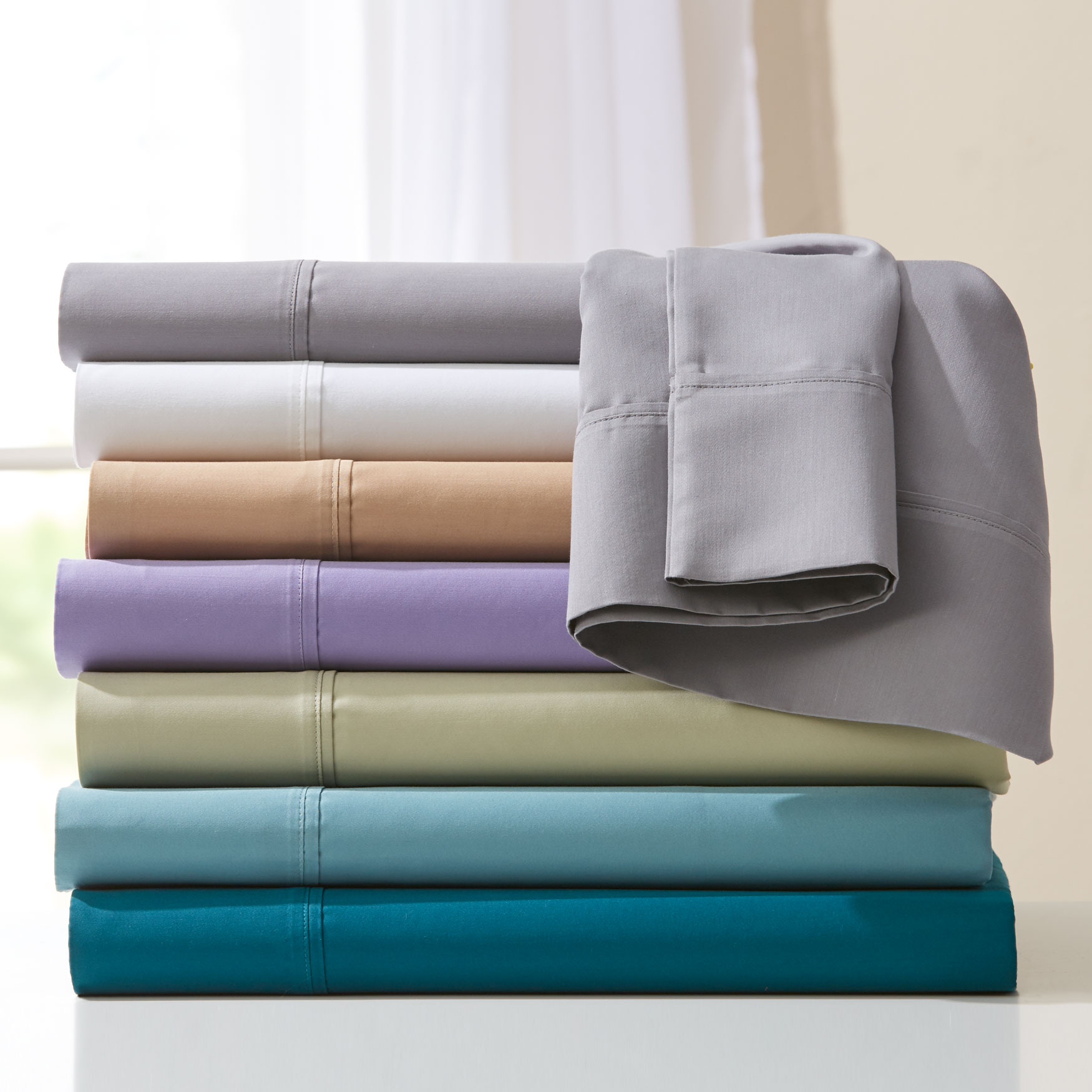 Bed Tite™ 500TC Cotton/Poly Blend Sheet Set Brylane Home