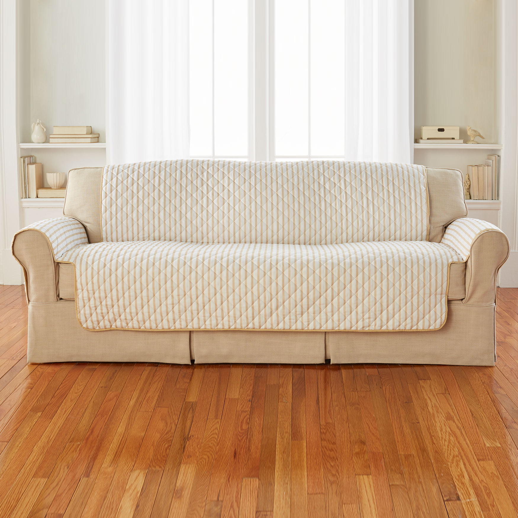Striped Sofa Protector | Brylane Home