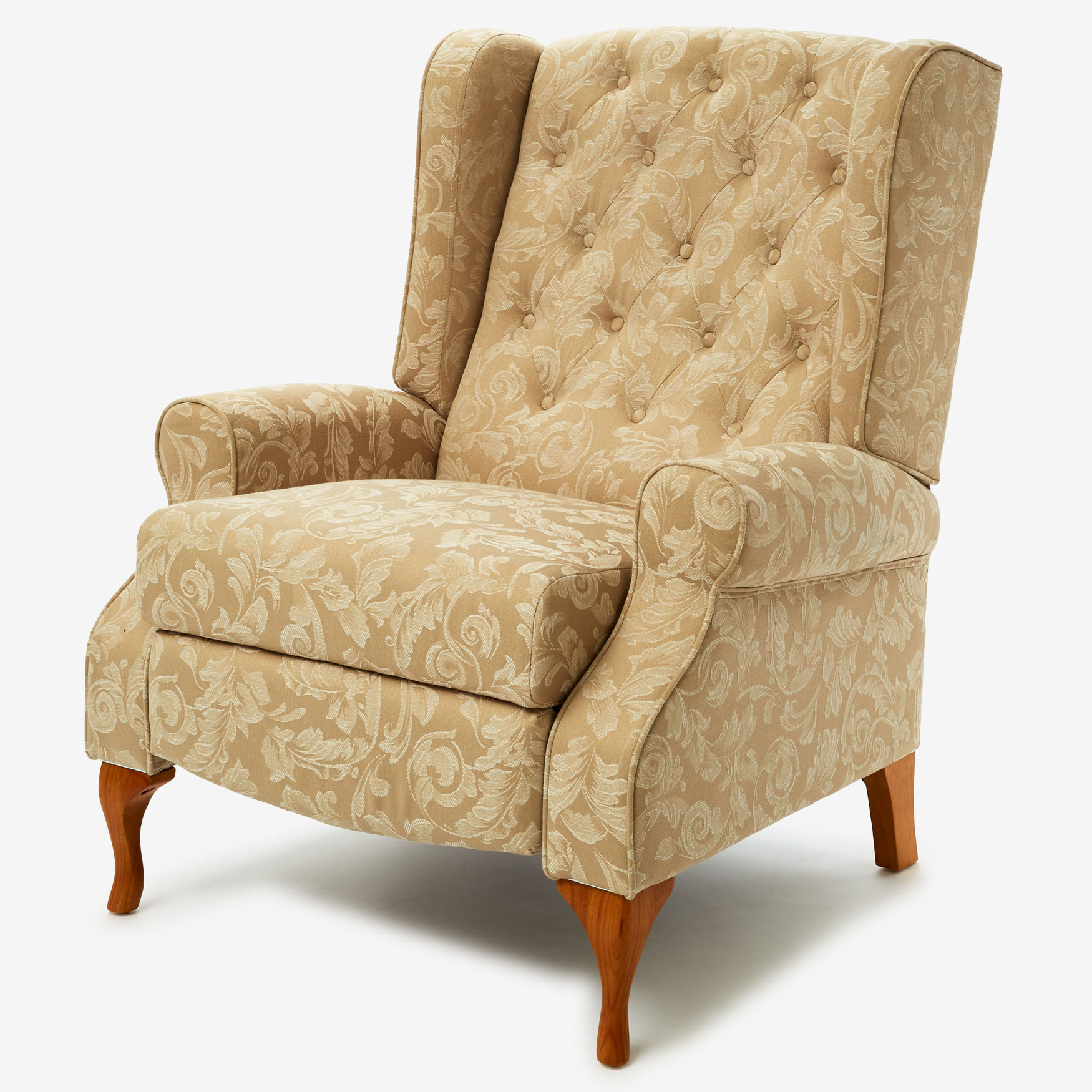 Queen Anne Style Tufted Wingback Recliner| Chairs & Recliners | Brylane