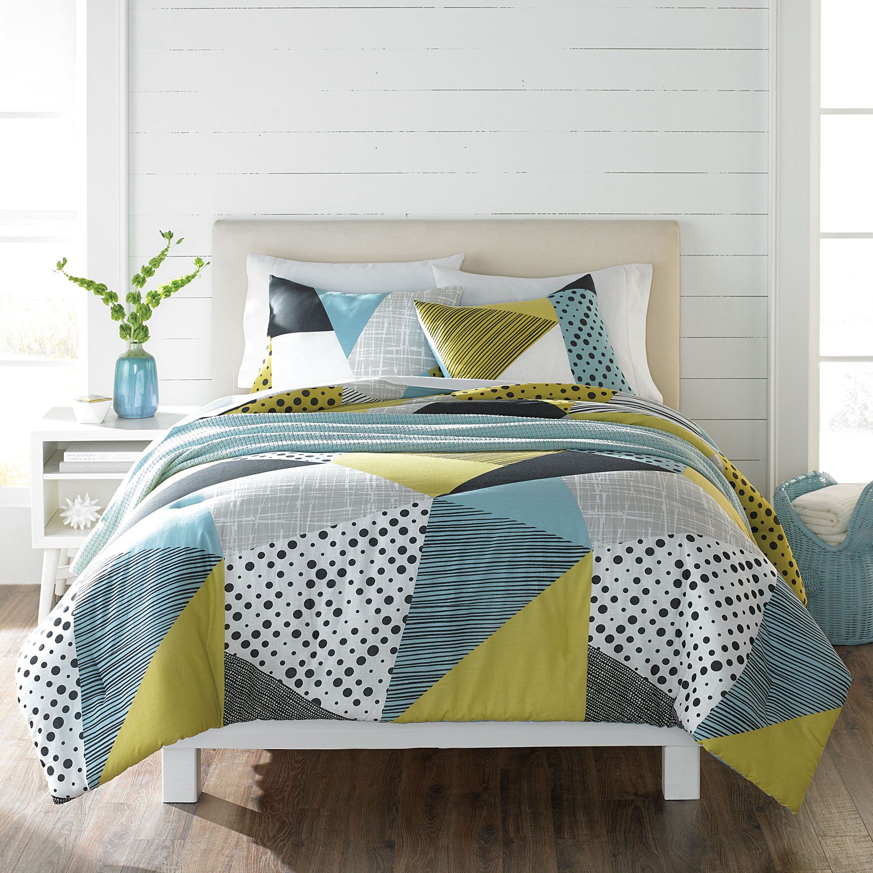 BrylaneHome Studio Connor Geo Print Comforter Set Brylane Home   1580 09614 Mc 0067 