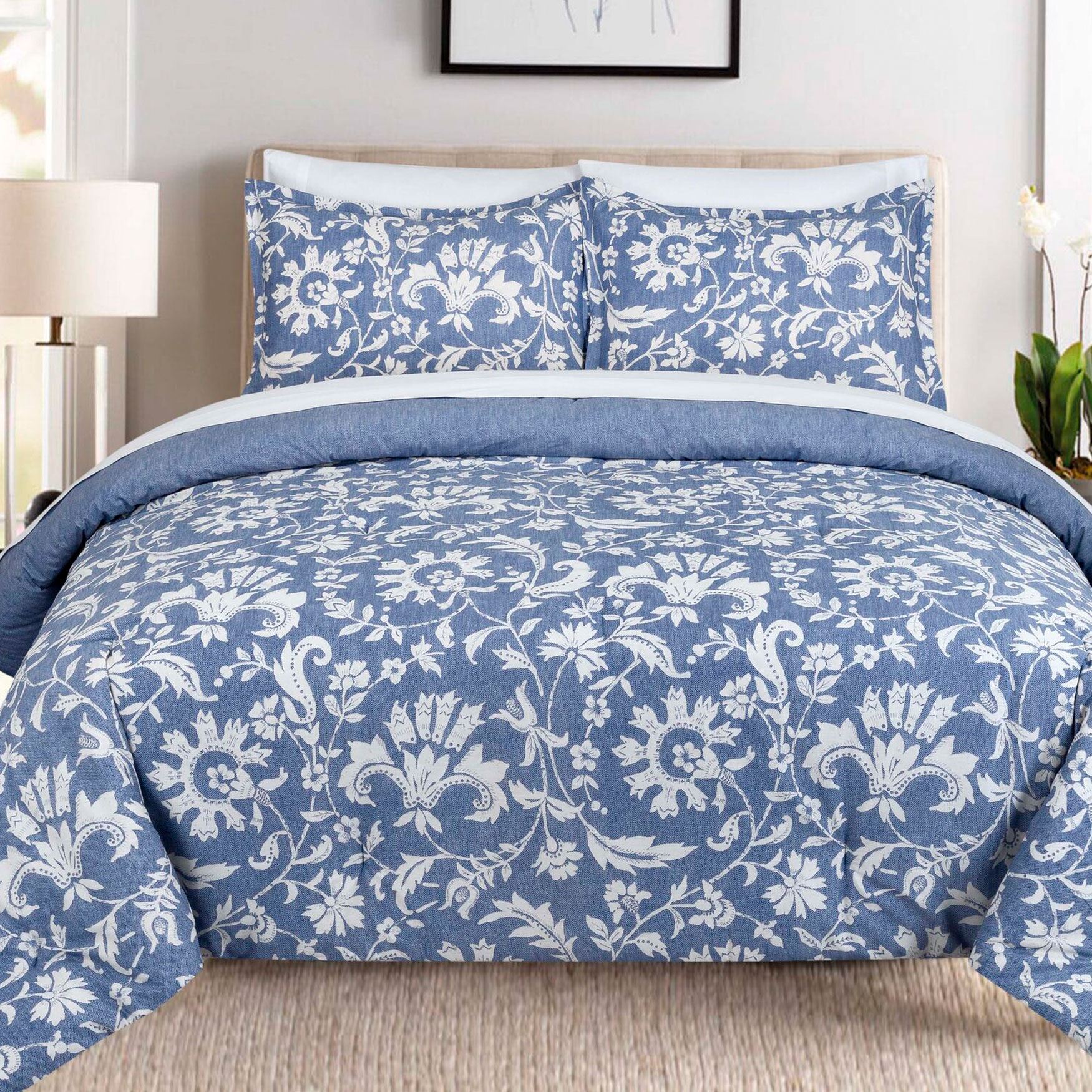 Porcelain Comforter Set Plus Size Bedding Brylane Home 