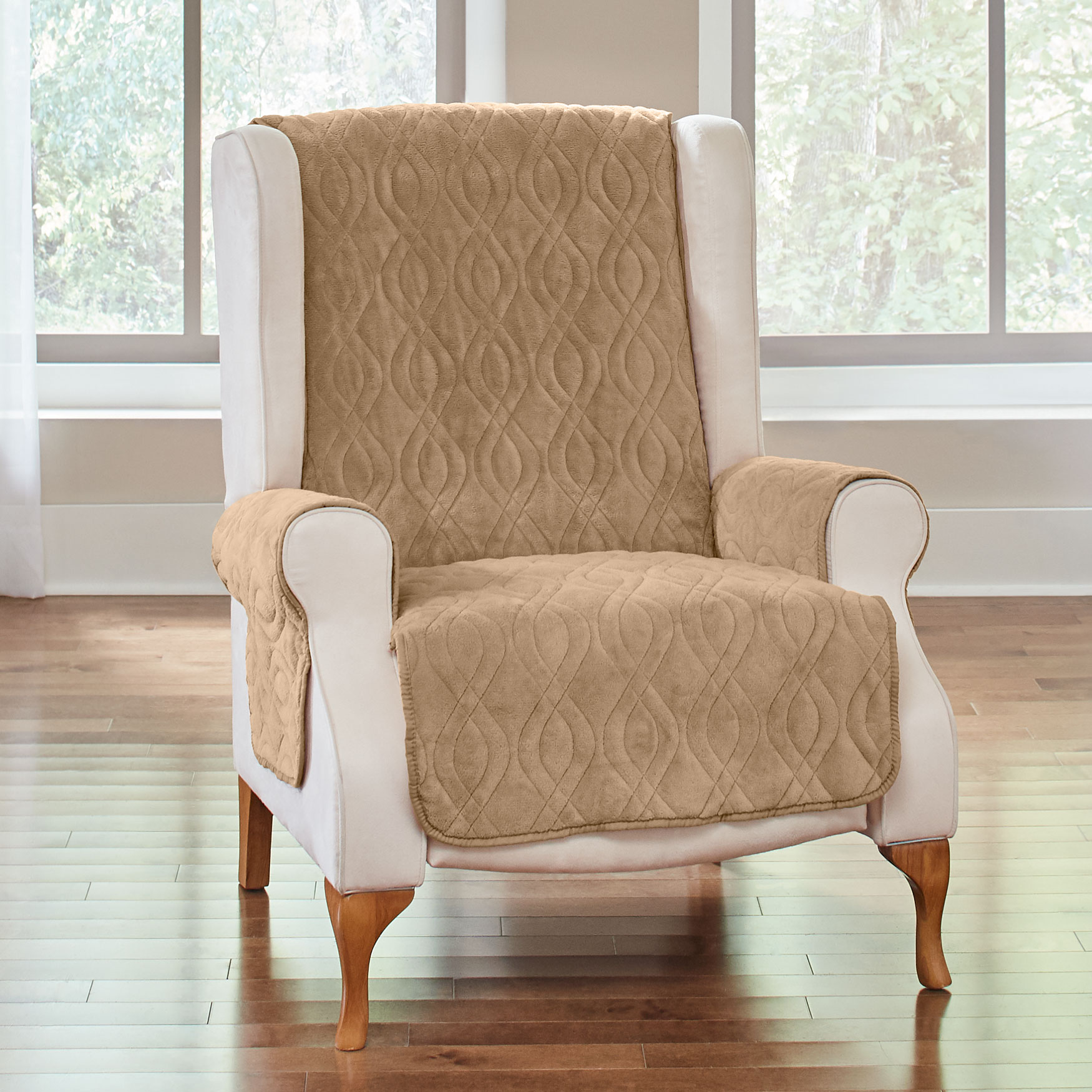 Plush Ultimate Wing Chair Protector | Plus Size Furniture | Brylane Home