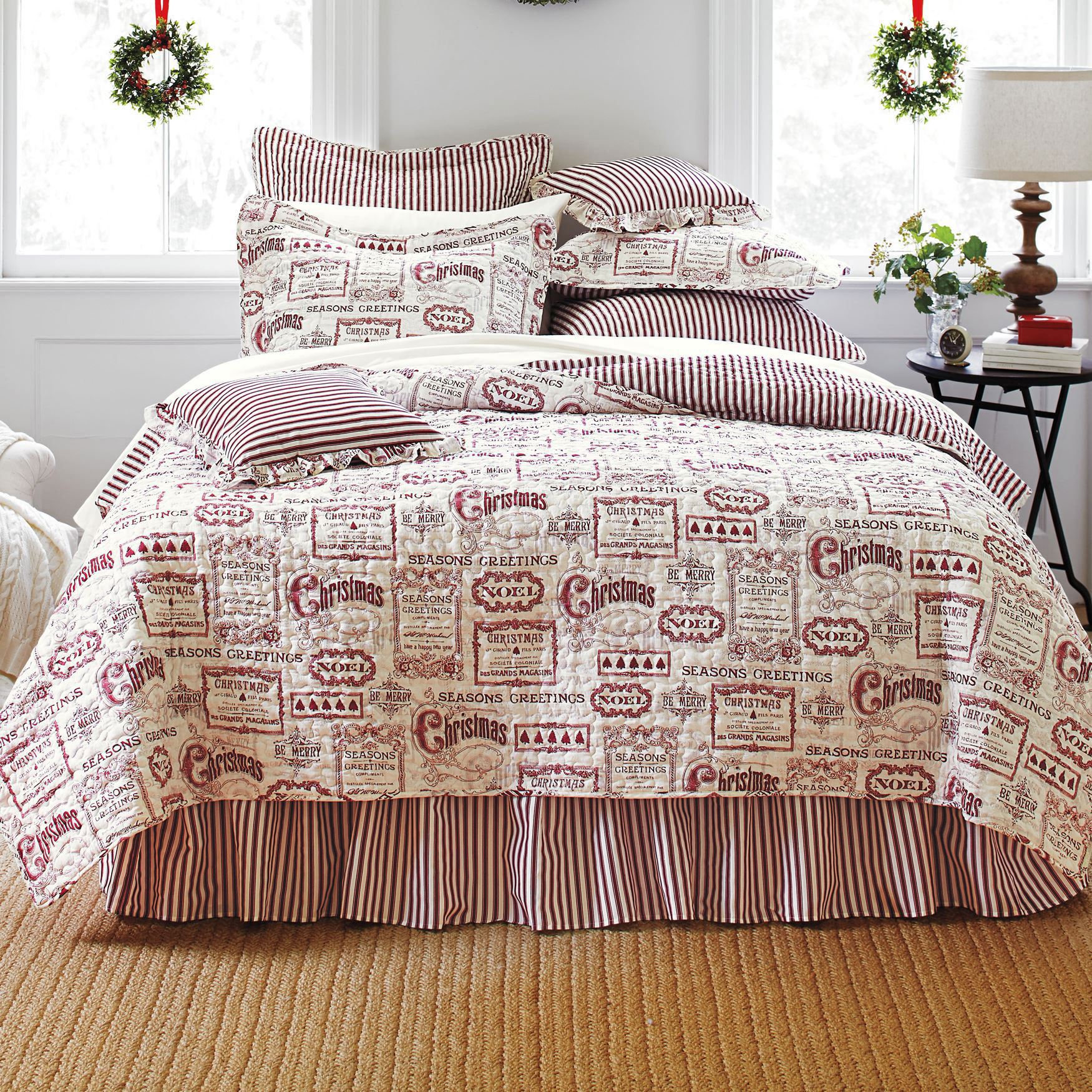 Vintage Christmas Quilt Collection  Brylane Home