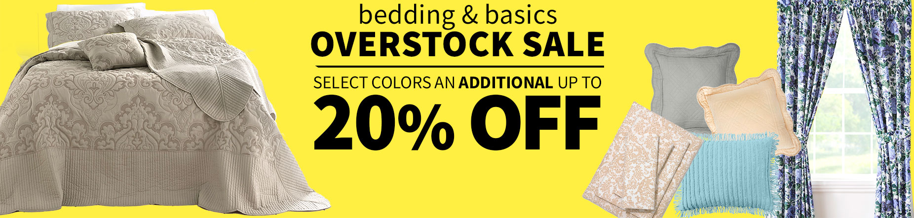 bedding and basics Overstock Sale | Select colors an additional up to 20% off.