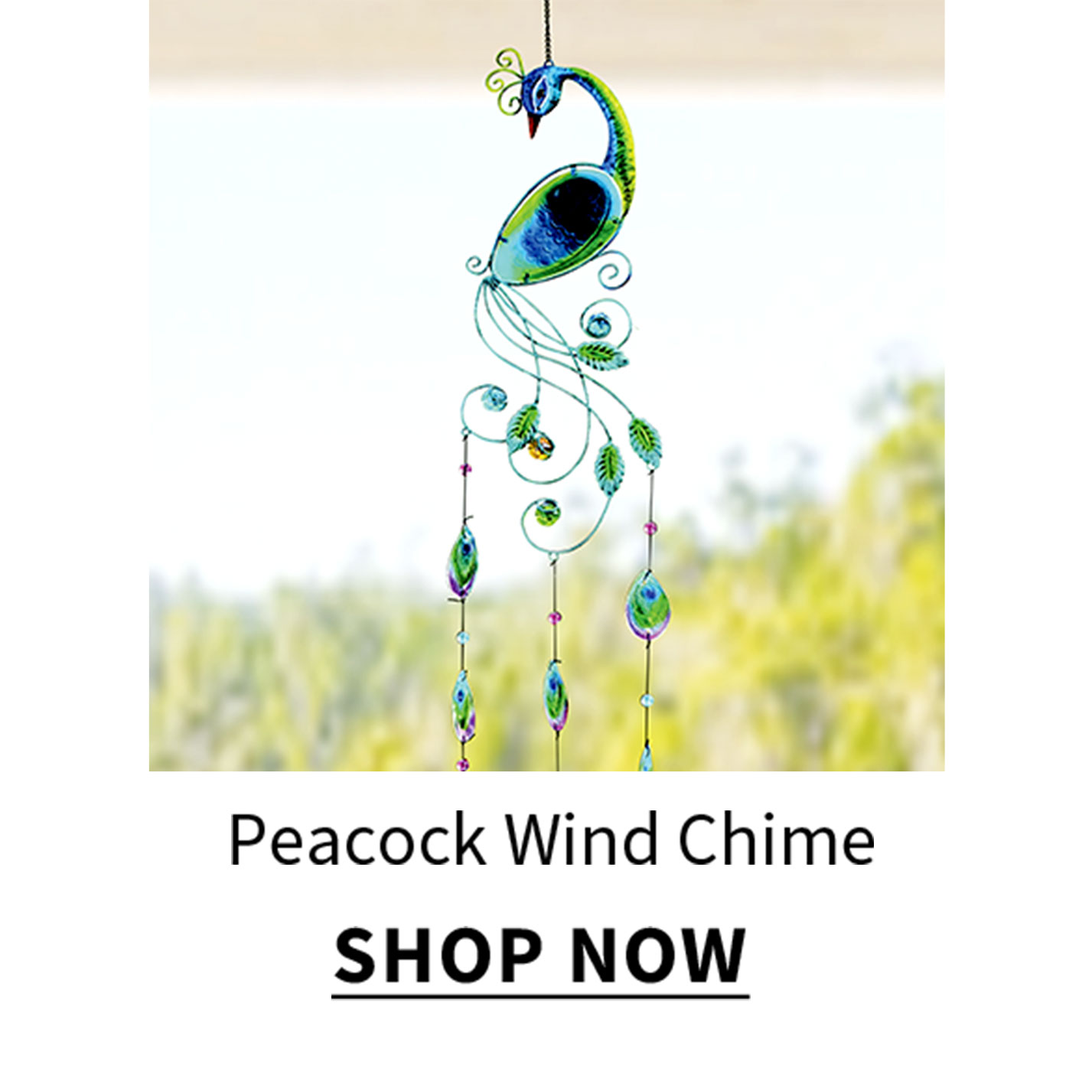 Peacock Wind Chime