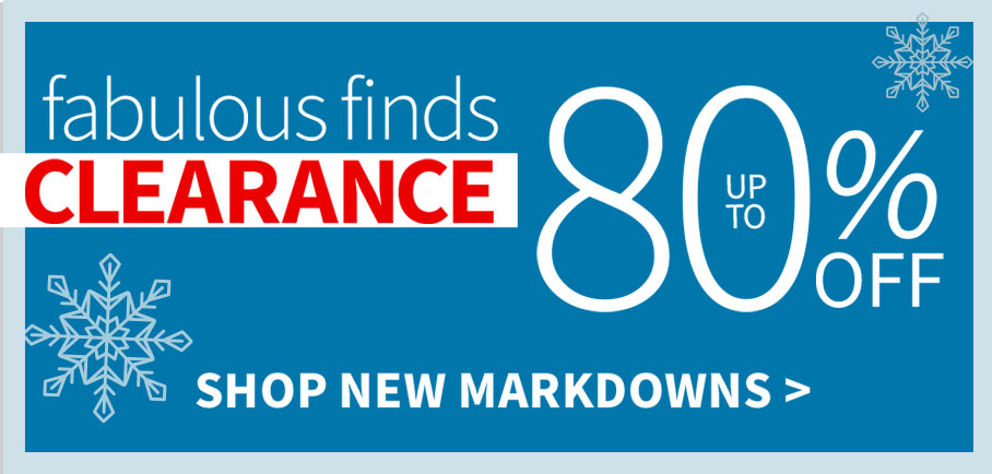 Fabulous finds clearance up to 80% off