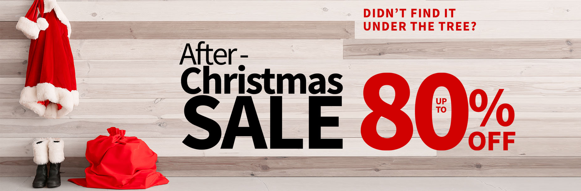 After Christmas Sale up to 80% off