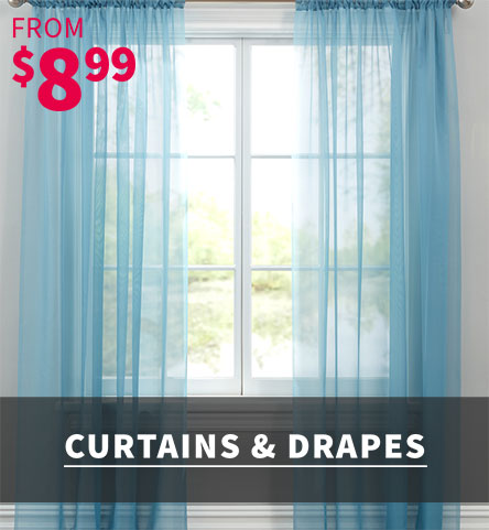 Curtains and Drapes from $8.99