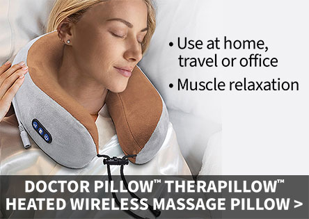 You've seen them on TV. Now get these popular products here! - Doctor Pillow therapillow heated wireless massage pillow.