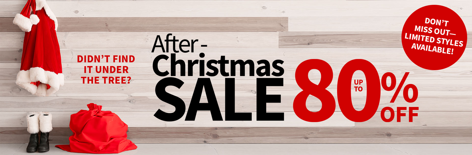 After Christmas Sale up to 80% off